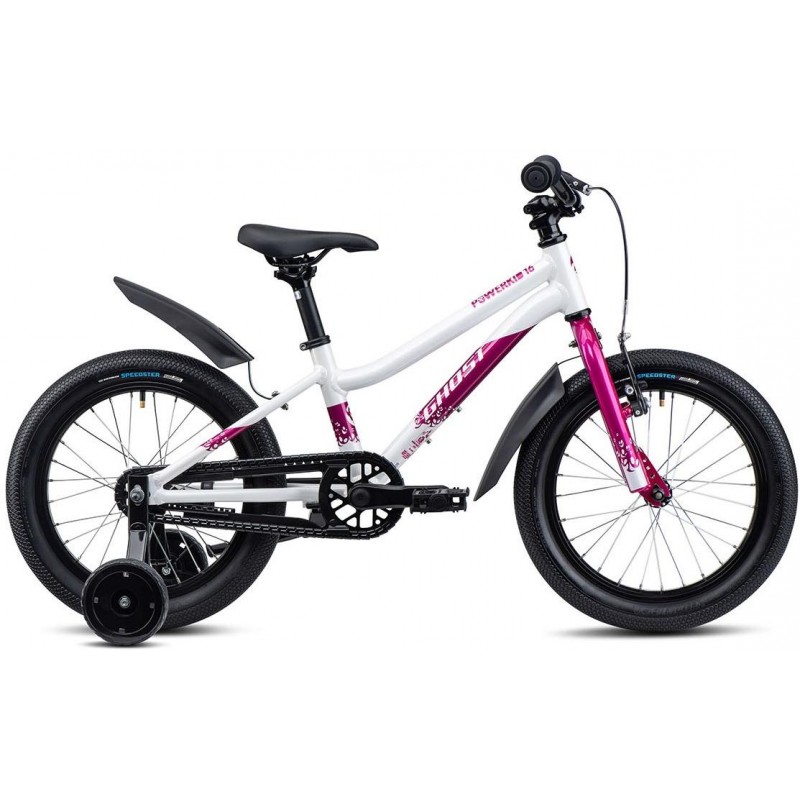 GHOST Powerkid 16 Pearl White/Candy Magenta Gloss GHOST Powerkid 16 Pearl White/Candy Magenta Gloss