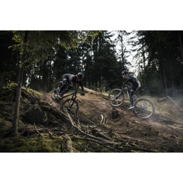 GHOST Lector Pro Raw Carbon/Metallic Blue Grey Glossy - XL