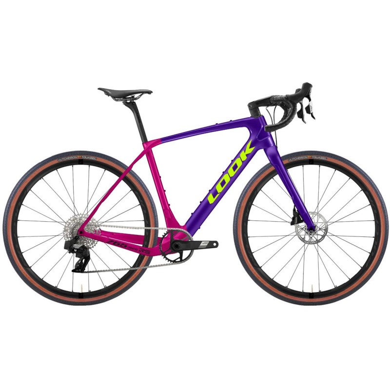 LOOK 765 Gravel RS Purple Pink Satin Apex Etap 1X12 Fulcrum Rapid Red 500 - M LOOK 765 Gravel RS Purple Pink Satin Apex Etap 1X12 Fulcrum Rapid Red 500 - M