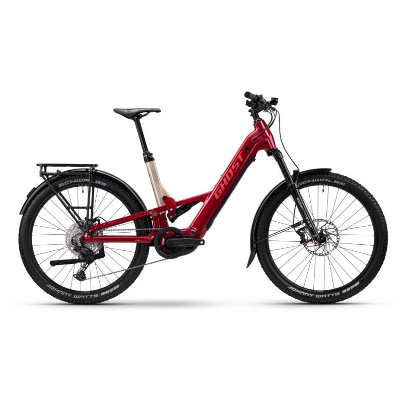 GHOST E-ASX Essential Low EQ Rebel Red/Coffee Pebble - L