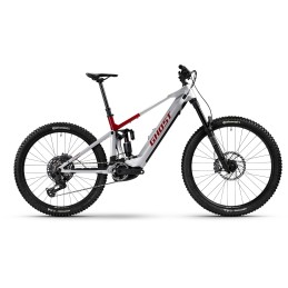 GHOST E-Riot CF Advanced Rebel Red/Misty Grey Glossy - M
