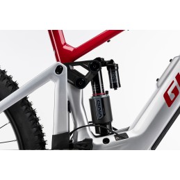 GHOST E-Riot CF Advanced Rebel Red/Misty Grey Glossy - M