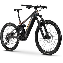 GHOST E-Riot CF Pro Heavy Metal/Deep Coffee Glossy - M