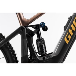 GHOST E-Riot CF Pro Heavy Metal/Deep Coffee Glossy - M