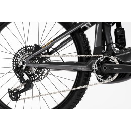 GHOST E-Riot CF Pro Heavy Metal/Deep Coffee Glossy - M